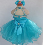 Hot Sale Little Miss Stunning Baby Doll Pageant Dress with hair bow - ToddlerPageantDress
