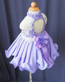 Exquisite Lace Toddler/Infant/Little Girl Baby Doll Pageant Dress with Bowknot - ToddlerPageantDress