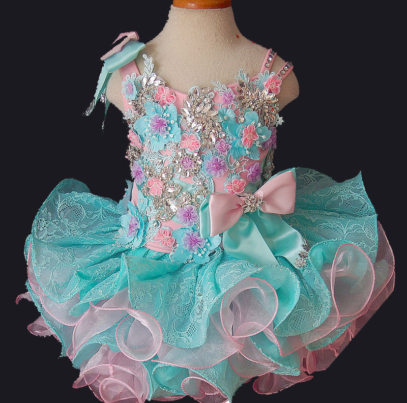 Two Pieces Exquisite Luxury Baby Girl Nations Cupcake Pageant Dress - ToddlerPageantDress