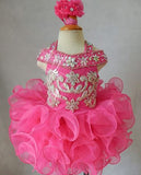 16 Color --- Newborn/Child's Illusion Cupcake Pageant Dress with hair bow - ToddlerPageantDress