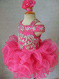16 Color --- Newborn/Child's Illusion Cupcake Pageant Dress with hair bow - ToddlerPageantDress