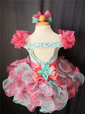 Newborn Pageant Dress/Glitz Pageant Dress/Toddler Easter Pageant Dress - ToddlerPageantDress