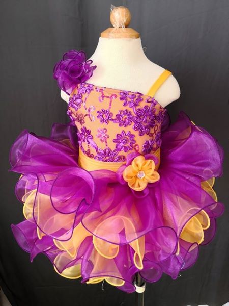 Jennifer Wu Flower Girl Natural Cupcake Pageant Dress - ToddlerPageantDress