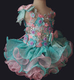 Two Pieces Exquisite Luxury Baby Girl Nations Cupcake Pageant Dress - ToddlerPageantDress