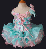 Two Pieces Exquisite Luxury Baby Girl Nations Cupcake Pageant Dress - ToddlerPageantDress