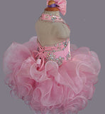 Jennifer Wu Baby's Pink Cupcake Pageant Dress with Hair bow - ToddlerPageantDress