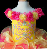 Jennifer Wu Full Hand made Infant Stunning Cupcake Pageant Dress - ToddlerPageantDress