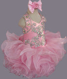 Jennifer Wu Baby's Pink Cupcake Pageant Dress with Hair bow - ToddlerPageantDress