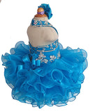 Glitz Beaded Bodice Little Girl/Kids/Child Cupcake Pageant Dress - ToddlerPageantDress