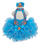 Halter Beaded Bodice Little Girl/Toddler/Infant Cupcake Pageant Dress - ToddlerPageantDress