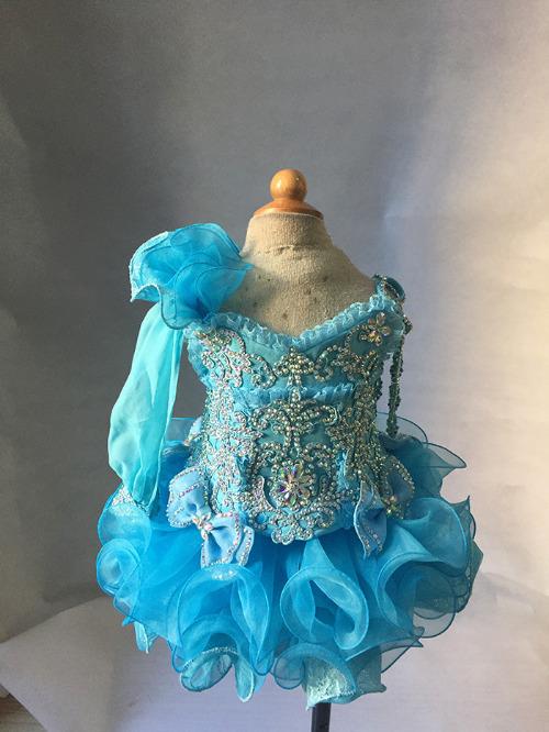 Little Baby/Toddler/Infant Illusion Nations Cupcake Pageant Dress - ToddlerPageantDress