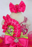 Jennifer Wu Toddler/Baby Girl/Infant Charming Baby Pageant Dress With Hair bow - ToddlerPageantDress