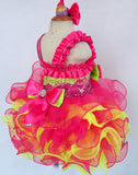 Jennifer Wu Toddler/Baby Girl/Infant Charming Baby Pageant Dress With Hair bow - ToddlerPageantDress