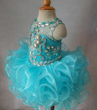 16 color --- Infant Illusion Cupcake Pageant Dress with Hair bow - ToddlerPageantDress