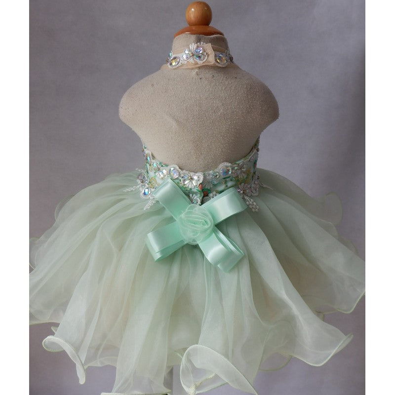 Custom Made kids/Girl's Baby Doll Pageant evening/prom Dress EB040E - ToddlerPageantDress