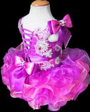 Jennifer Wu Beaded and Lace Bodice Kids' Cupcake Pageant Dress - ToddlerPageantDress