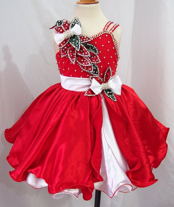 Custom Made Glitz Toddler Christmas Pageant Dress G221 ToddlerPageantDress Custom Made Glitz Toddler Christmas Pageant Dress G221 ToddlerPageantDress