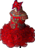 Custom Made Infant Toddler Baby Newborn Little Girl's Pageant Party Birthday Dress G225 - ToddlerPageantDress