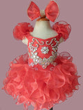 Custom Made Stunning Pageant Dress For Little girl Birthday,Party size 1 - 4T - ToddlerPageantDress