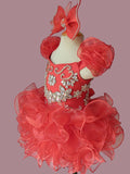 Custom Made Stunning Pageant Dress For Little girl Birthday,Party size 1 - 4T - ToddlerPageantDress