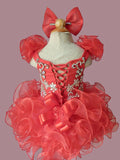 Custom Made Stunning Pageant Dress For Little girl Birthday,Party size 1 - 4T - ToddlerPageantDress