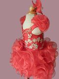 Custom Made Stunning Pageant Dress For Little girl Birthday,Party size 1 - 4T - ToddlerPageantDress