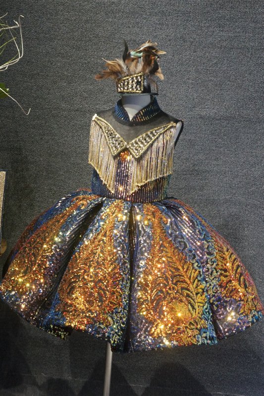 Glitz Beaded Bodice Little Girl/Toddler/Baby Girl/Baby Miss Pageant Dress - ToddlerPageantDress