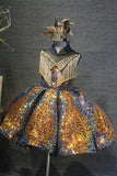 Glitz Beaded Bodice Little Girl/Toddler/Baby Girl/Baby Miss Pageant Dress - ToddlerPageantDress