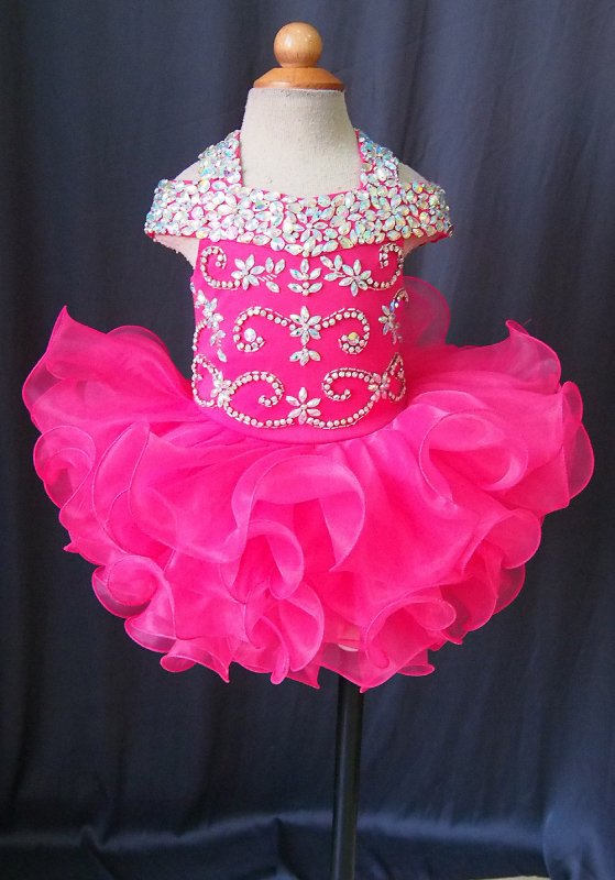 Glitz Infant/toddler/baby/children/kids Girl's Pageant Gown 1~4T G081 - 3 - ToddlerPageantDress