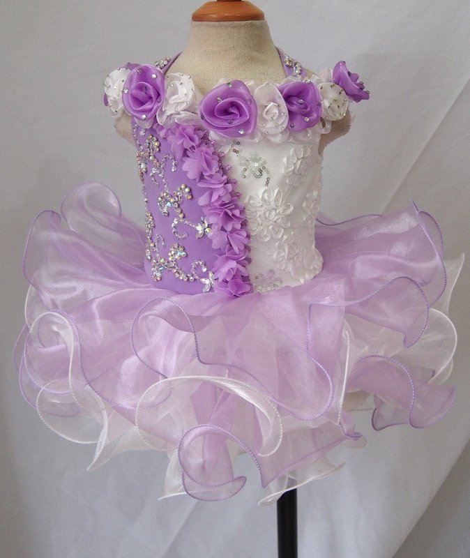 Halter Infant/toddler/baby/children/kids Girl's Pageant Dress 1~4T G025 - 5 - ToddlerPageantDress