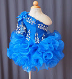 Infant/toddler/baby/children/kids Girl's Glitz Royal Pageant Dress 1~4T G115-1 - ToddlerPageantDress
