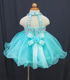 Infant/toddler/baby/children/kids glitz Girl's Baby Doll Pageant Dress, 1~4T G128C - ToddlerPageantDress