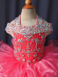 16 color ---Infant/toddler/baby/children/kids Girl's glitz Pageant evening/prom Dress/clothing 1~4T G081-4 - ToddlerPageantDress