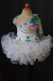 One Shoulder Baby Miss/Infant/toddler/baby/children/kids Girl's Pageant Dress G088 - ToddlerPageantDress