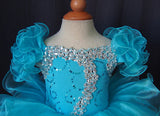 Hot Sale Beaded Bodice Little Girl/Baby Miss Cupcake Pageant Dress - ToddlerPageantDress
