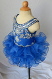 16 color ---Infant/toddler/baby/children/kids Girl's glitz Pageant evening Dress/clothing size1~4 G168 - ToddlerPageantDress