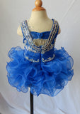 16 color ---Infant/toddler/baby/children/kids Girl's glitz Pageant evening Dress/clothing size1~4 G168 - ToddlerPageantDress