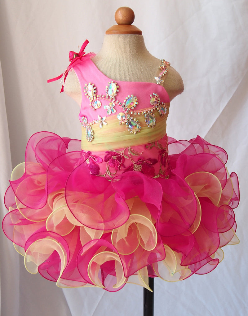 Custom Made Glitz Toddler Cupcake Pageant Dress - ToddlerPageantDress