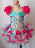 Two Pieces Little Girl/Baby Miss/Toddler/Kids Glitz Pageant Dress - ToddlerPageantDress