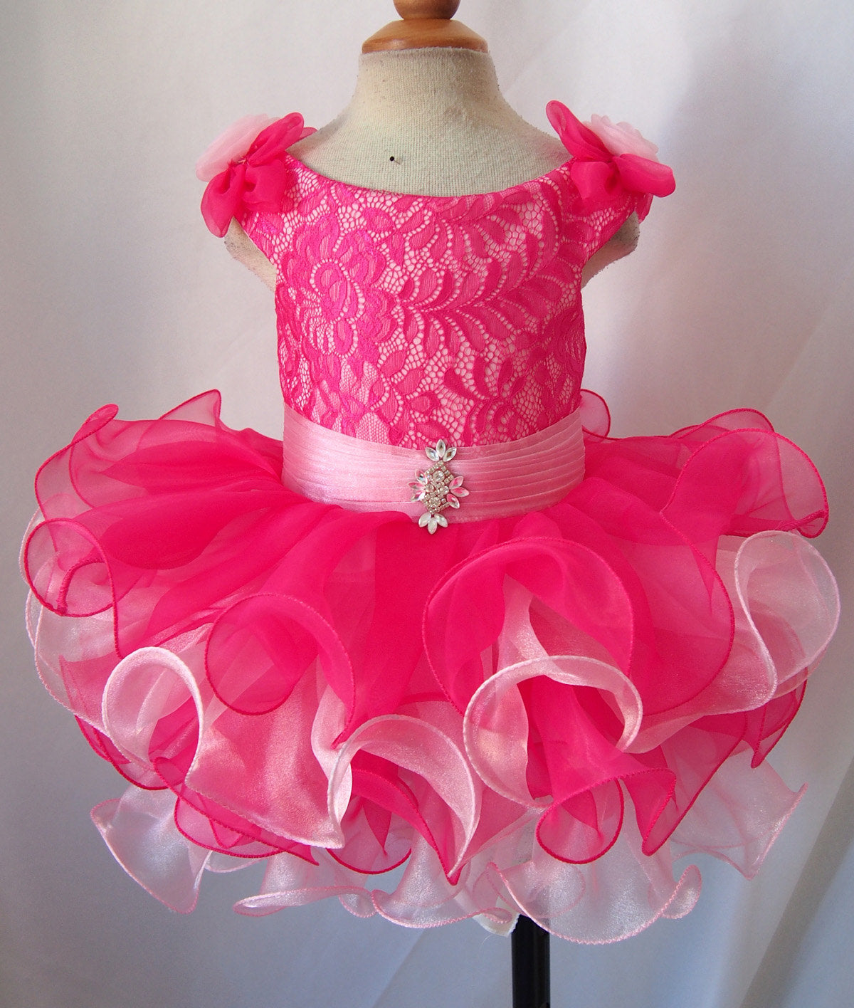 Infant/toddler/baby/children/kids non Natural Girl's Baby Doll Pageant Dress - ToddlerPageantDress