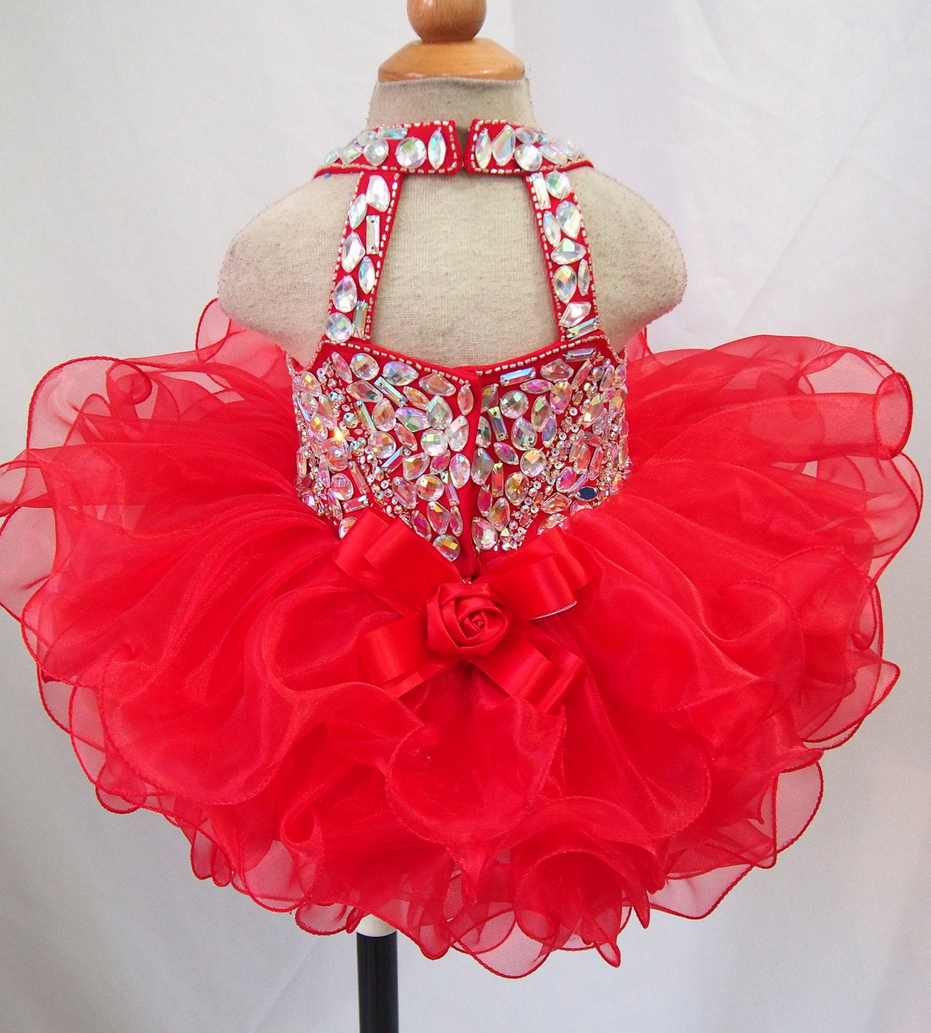 16 color avalible -- Infant/toddler/baby/children/kids glitz Girl's Pageant Dress - ToddlerPageantDress