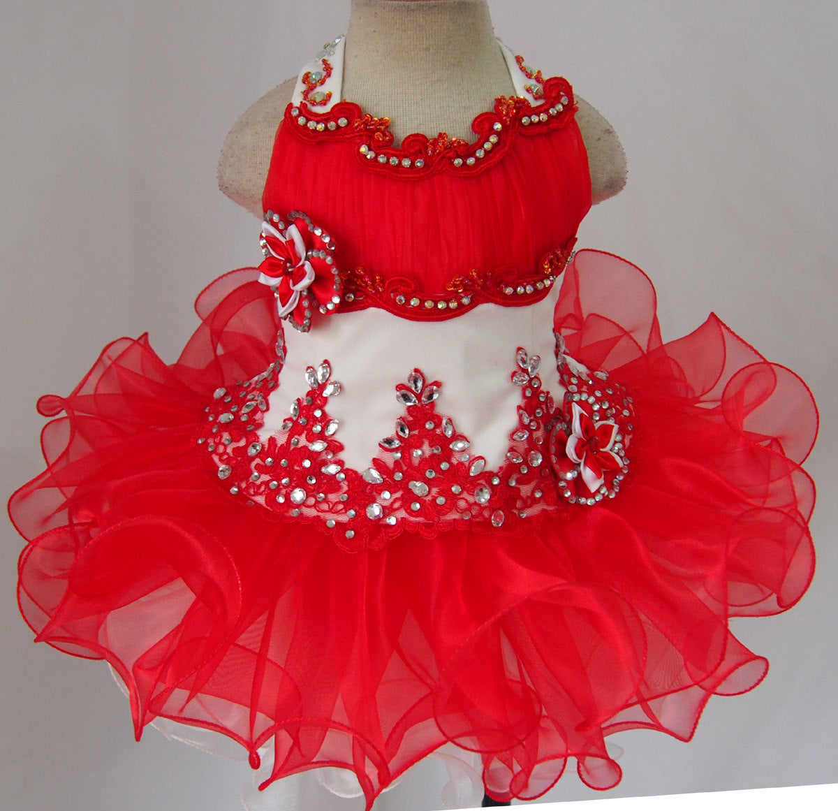 Infant/toddler/baby/children/kids glitz Girl's Pageant Dress  for birthday,christmas,bridal,gift, 1~4T G001-2 - ToddlerPageantDress