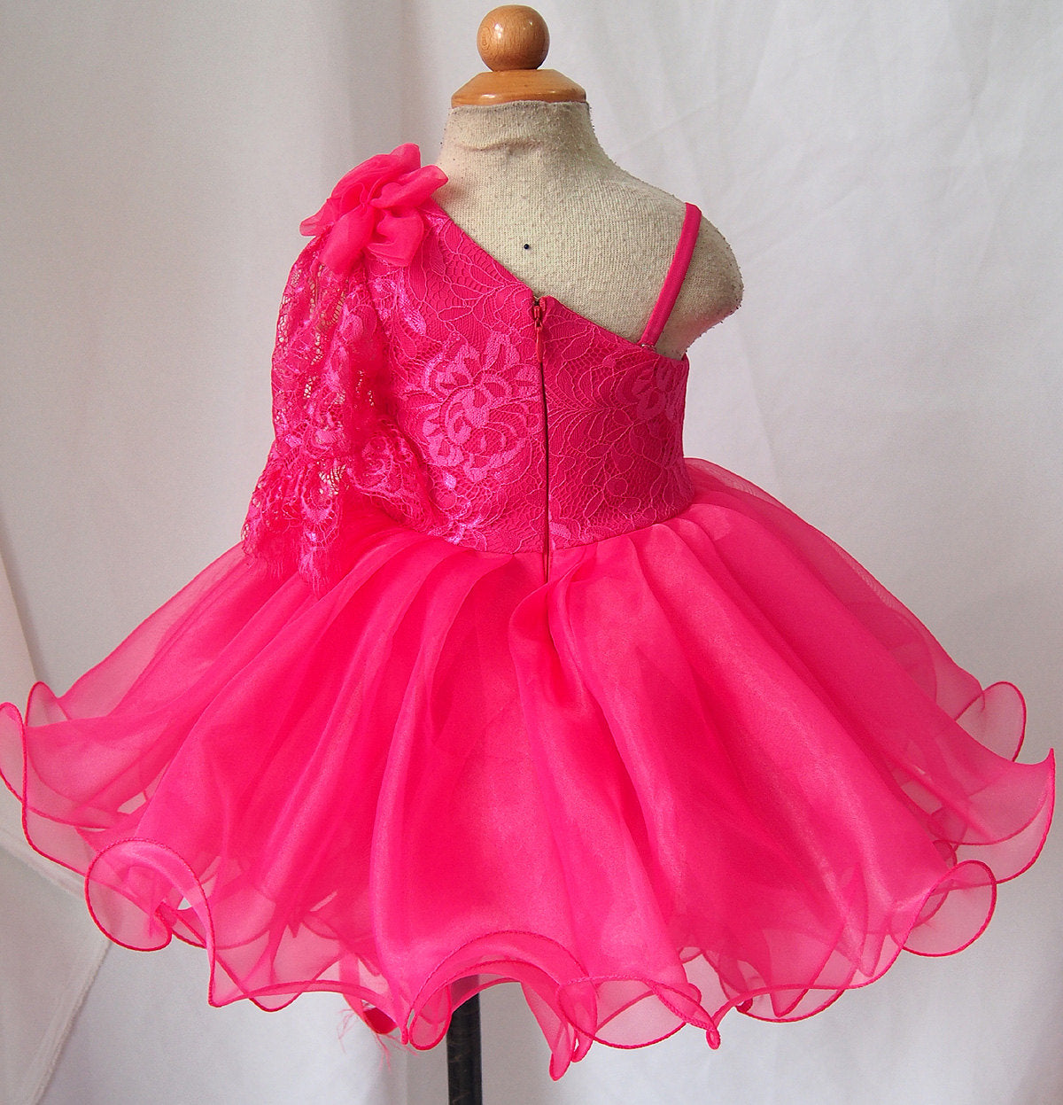 Natural Infant/toddler/baby/children/kids doll style Girl's Pageant Dress - ToddlerPageantDress