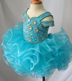 16 Color -- Stunning Beaded Bodice Little Girl Glitz Cupcake Pageant Dress - ToddlerPageantDress
