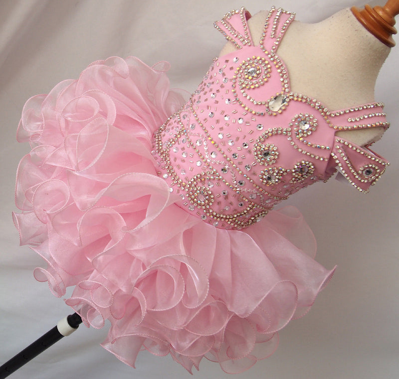 Custom Infant/toddler/baby/children/kids Girl's glitz Pageant Dress - ToddlerPageantDress
