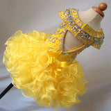 avalible in 16 color ---Infant/toddler/baby/children/kids Girl's glitz Pageant Dress 1~4T G225-1 - ToddlerPageantDress