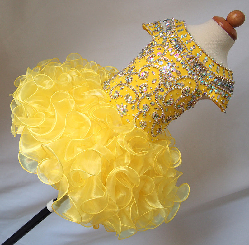 avalible in 16 color ---Infant/toddler/baby/children/kids Girl's glitz Pageant Dress 1~4T G225-1 - ToddlerPageantDress