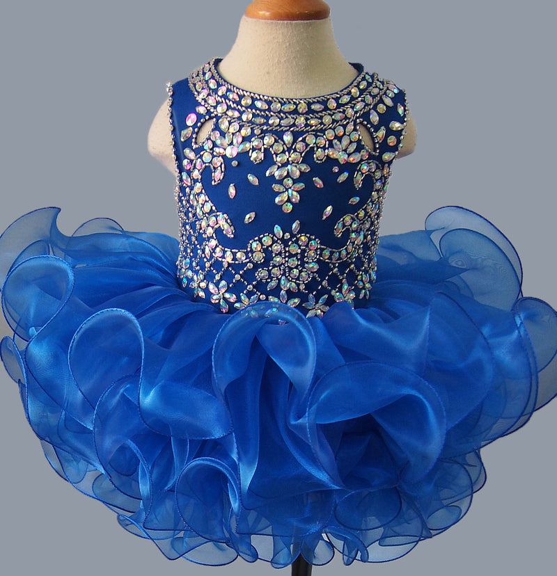 Glitz Beaded Bodice Little Miss/Toddler/Infant Cupcake Pageant Dress - ToddlerPageantDress