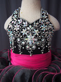 Infant/toddler/baby/children/kids Girl's Black Pageant Dress 1 - 4T G073 - ToddlerPageantDress