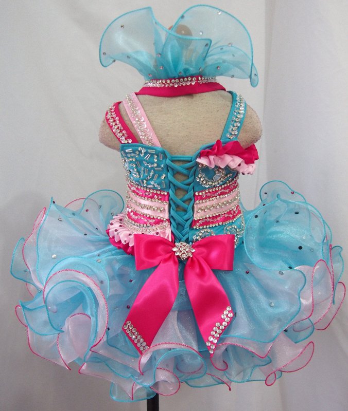 Infant/toddler/baby/children/kids Girl's Glitz Cupcake Pageant Dress - ToddlerPageantDress